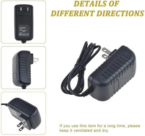 Compatible AC Adapter Replacement for Casio CTK-533 CTK533 Keyboard Power Supply Cord Cable Charger in Kuwait