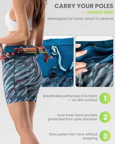 FlipBelt Women's Trail Running Compression Shorts - Black - M in Kuwait