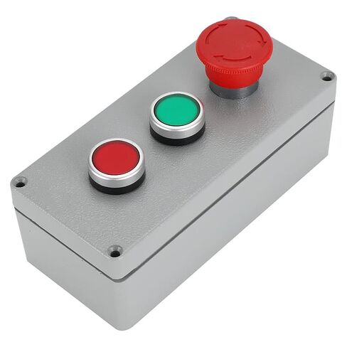صندوق التبديل، صندوق التبديل سبائك الألومنيوم 3 زر التحكم في التشغيل صندوق IP66 مقاوم للغبار مقاوم للماء 175 × 80 × 55 (175 * 80 * 55) in Kuwait