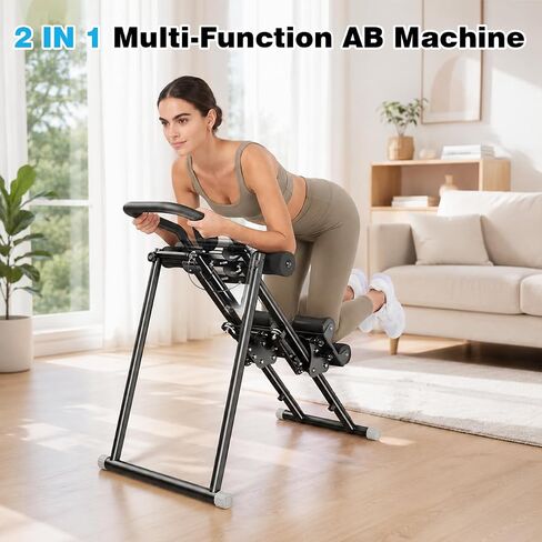 Stair Stepper Ab Machine for Home Gym, Multi-functional Full-Body Workout Equipment, Compact Folding Stair Climber with Oversized Pedal, 90% Pre-Assembled Stairmaster in Kuwait