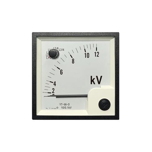 YT96-3 التيار المتناوب الجهد العالي الفولتميتر 12kV 10/0.1kV نوع الكهرومغناطيسي مع أداة تغيير التبديل 1 قطعة in Kuwait