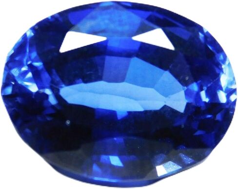 Oval Cut Ring Size 10 Ct Natural Ceylon Blue Sapphire Loose Gemstone CERTIFIED in Kuwait
