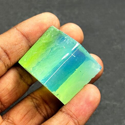Lab Created 216.45 Ct Opalite Uncut Rough Synthetic Opal Gem Certified in Kuwait
