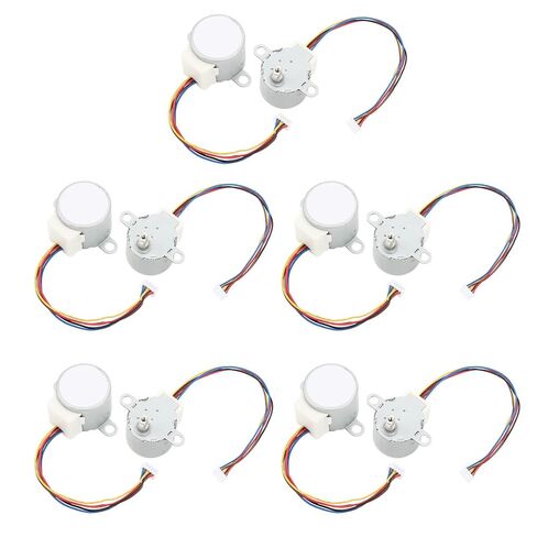 10Pcs Reduction Stepper Motor, 24BYJ48 DC5V Micro Gear Motor 4 Phase 5 Wire in Kuwait