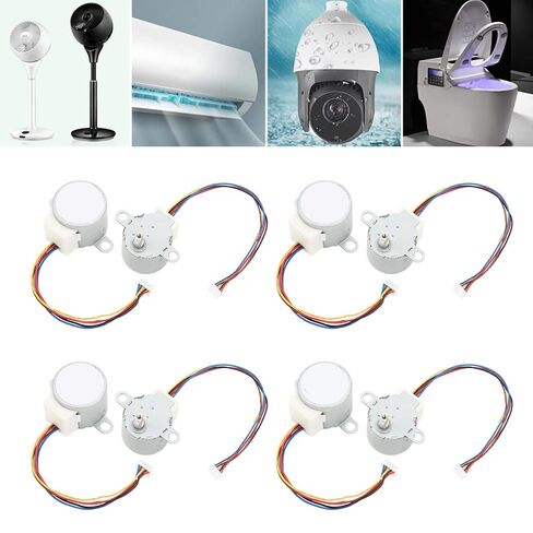 10Pcs Reduction Stepper Motor, 24BYJ48 DC5V Micro Gear Motor 4 Phase 5 Wire in Kuwait