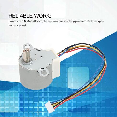 10Pcs Reduction Stepper Motor, 24BYJ48 DC5V Micro Gear Motor 4 Phase 5 Wire in Kuwait