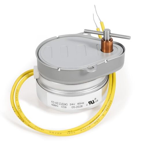 37944L Synchron Motor, Fit for Ztech and Buetler Dampers - Replace 24 Volt Synchronous Damper Motor, Left-Hand Rotation, Yellow Wire in Kuwait