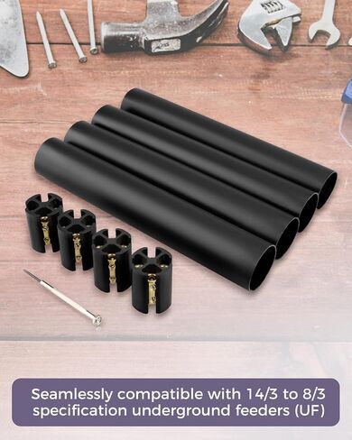 Waterproof Underground Wire Splice Kit Fit for 14/3 to 8/3 UF Cables, 600V Direct Burial in Kuwait