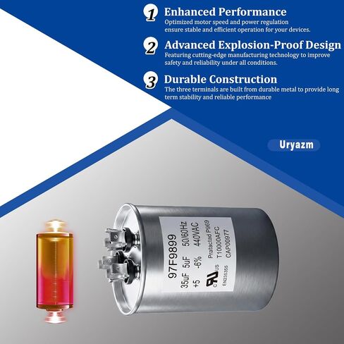 97F9899 Round Capacitor 35 5 Uf Mfd 440 Volt Replacement for Z97F9899 in Kuwait