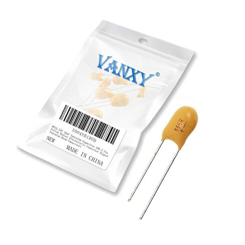 12PCS 35V 10uF Tantalum Capacitor 106 2 Pin Yellow | Radial Electrolytic Capacitor Dipped Tantalum Bead Capacitors in Kuwait