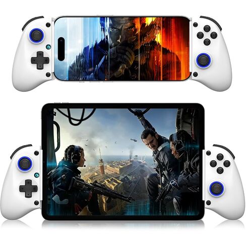 Phone Controller for iPhone, iPad, Android Phone, Tablet, PC, Switch 2, Mobile Game Controller with Hall Trigger, Turbo, Programming, Vibration, Wireless Handheld Gamepad Play Streaming, Cloud Gaming in Saudi Arabia
