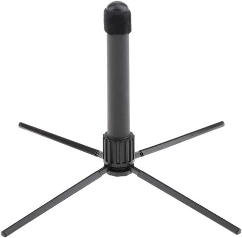 Portable Foldable Flute Stand with Detachable Base and Felt Pad for Clarinet Rest Rack Holder(black) in Kuwait