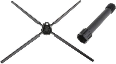 Portable Foldable Flute Stand with Detachable Base and Felt Pad for Clarinet Rest Rack Holder(black) in Kuwait