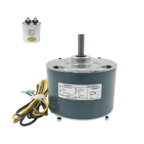 محرك مروحة مكثف 5KCP39EGS070S 1/4HP 208-230V 1.4A 1100RPM متوافق مع الناقل 5KCP39EGY823S Genteq GE3905 Bryant Payne HC39GE236,237 HC39GE234A Dayton 6DLL0 مع مكثف in Kuwait