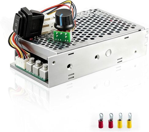 Industrial PWM DC Motor Speed Controller 3500W 100A Max, DC 10-55V Brush Motor Controller with Forward-Brake-Reverse Switch & Adjustable Potentiometer Knob in Kuwait