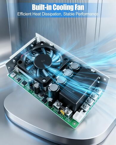 Industrial PWM DC Motor Speed Controller 3500W 100A Max, DC 10-55V Brush Motor Controller with Forward-Brake-Reverse Switch & Adjustable Potentiometer Knob in Kuwait