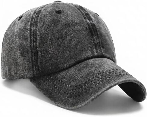 Vintage Washed Baseball Cap Adjustable Low Profile Dad Hat Soft Cotton Plain Cap for Men Women Outdoor Sports Golf Fishing in Kuwait