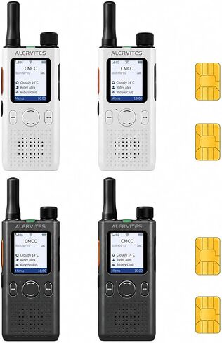 QR Code Group Management PoC Walkie Talkie، إصدار الولايات المتحدة الأمريكية 4G LTE راديو عالمي ثنائي الاتجاه مع التطبيق، لا يوجد حد للمسافة اضغط للتحدث راديو للمشي لمسافات طويلة ورحلات التزلج العائلية في الهواء الطلق (AT1-6-W-B) in Kuwait