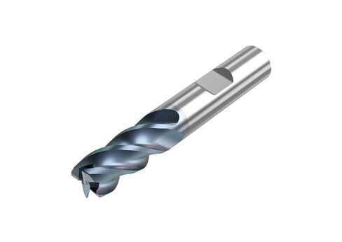 Seco Tools STR440.2-0.500-D2-R030.3-Z4 HTA Carbide Radius End Mill, HTA Coating, 4 Flutes, 0.5000" Cutting Diameter, 0.5000" Shank Diameter, 3.000" Overall Length, 1.0000" Cut Length in Kuwait