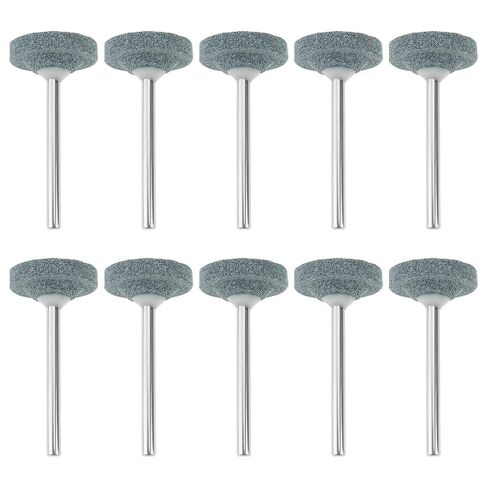 10pcs 20mm Silicon Carbide Grinding Stone Wheel 1/8 Shank Compatible with Dre-Mel in Kuwait