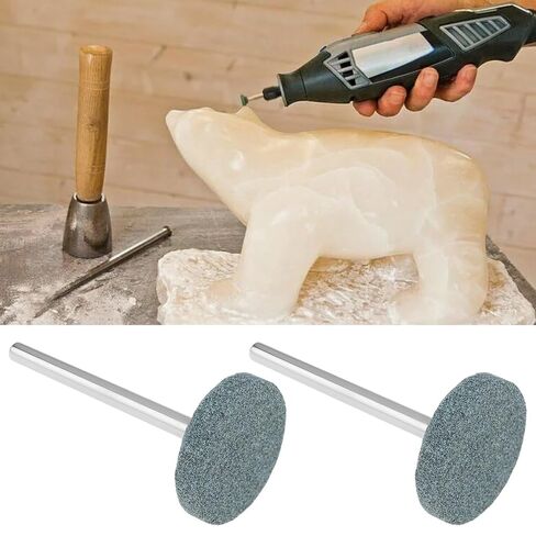 10pcs 20mm Silicon Carbide Grinding Stone Wheel 1/8 Shank Compatible with Dre-Mel in Kuwait