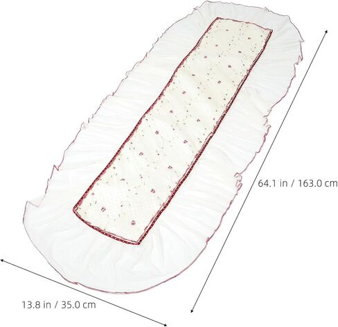 INOOMP Universal Guzheng Cover 1pcs Lace Thickened Protective Dustproof Instrument Cover Non-slip Floral Pattern Suitable for Home and Stage Use in Kuwait