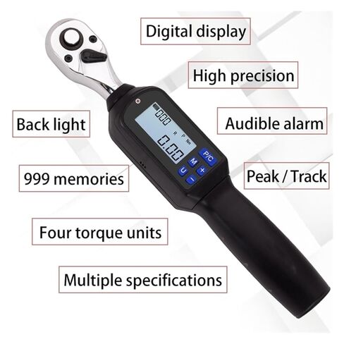 Torque Gauges, Digital Torque Wrench Adjustable Mini 2.5% Accuracy Bike Car Repair Tools in Saudi Arabia