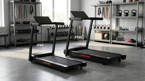 جهاز مشي JAGJOG للمنزل مع ميل تلقائي، جهاز مشي قابل للطي بقوة 4.5 حصان، 12 برنامج HIIT، شاشة لمس LED عريضة 18 بوصة، تطبيق ذكي ومعدل ضربات القلب، سعة 400 رطل، تجميع كامل in Kuwait