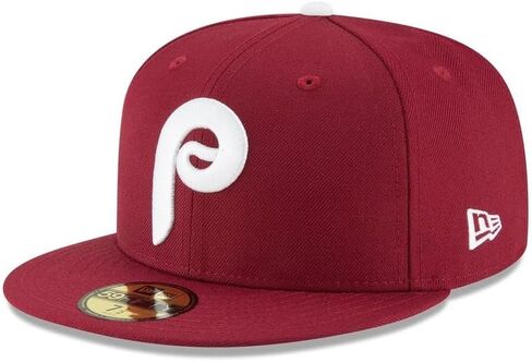 عصر جديد MLB 59FIFTY فيلادلفيا فيليز المارون فريق اللون Cooperstown مجموعة أصيلة جاهزة على قبعة بيسبول الميدان قبعة in Kuwait