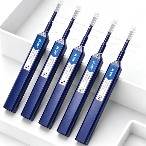 1.25mm One-Click Fiber Optic Cord LC/MU 1pk | Connector Cleaner UPC/APC Connector 800+ Cleans with Protective Case in Saudi Arabia