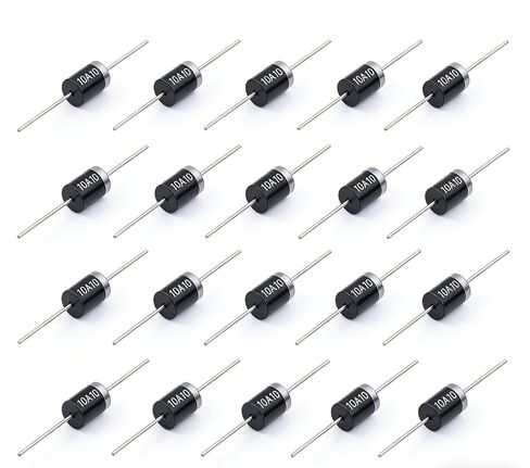 20PCS 10A10 Rectifier Diode 10A 1000V DO-201AD | High Current Power Rectifier for AC to DC Conversion, Power Supply, Motor Control & DIY Electronics Projects in Kuwait