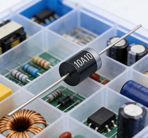 20PCS 10A10 Rectifier Diode 10A 1000V DO-201AD | High Current Power Rectifier for AC to DC Conversion, Power Supply, Motor Control & DIY Electronics Projects in Kuwait
