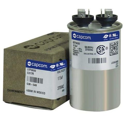 17.5 uf MFD 370 VAC Replacement Round Run Capacitor # C317R 97F9600 in Kuwait