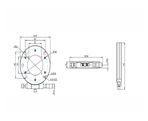 Precision Rotary Tilt Table LSD-SPZK-12008R Precision Angle Platform Original in Kuwait