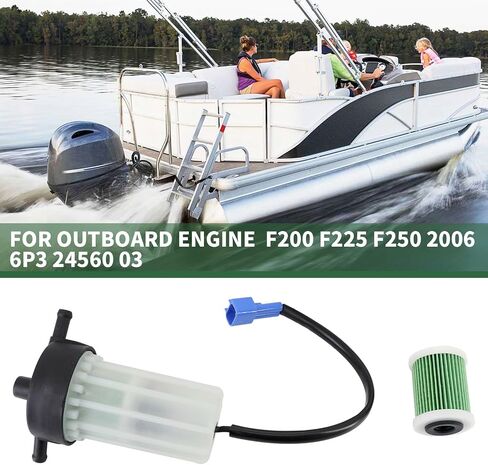 6P3-24560-03-00 Fuel Filter Assembly for Yamaha 150 175 200 225 250 300 350 HP F150 F175 F200 F225 F250 F300 F350 LF250 LZ200 LZ300 VF175 VF200 4-Stroke Outboard Engines in Kuwait