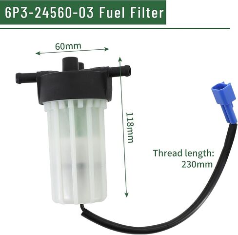 6P3-24560-03-00 Fuel Filter Assembly for Yamaha 150 175 200 225 250 300 350 HP F150 F175 F200 F225 F250 F300 F350 LF250 LZ200 LZ300 VF175 VF200 4-Stroke Outboard Engines in Kuwait