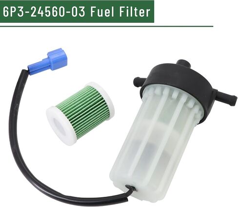 6P3-24560-03-00 Fuel Filter Assembly for Yamaha 150 175 200 225 250 300 350 HP F150 F175 F200 F225 F250 F300 F350 LF250 LZ200 LZ300 VF175 VF200 4-Stroke Outboard Engines in Kuwait