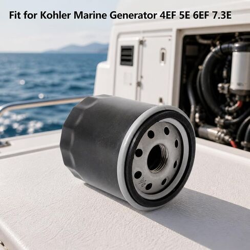 مجموعة خدمات الصيانة مناسبة لمولد Kohler البحري 4EF 5E 6EF 7.3E استبدال 23-7762 359771 23-7821 260085 23-6400 359978 23-3314 BPR4ES GM116125-S، فلتر زيت الوقود بقابس الإشعال المكره in Kuwait