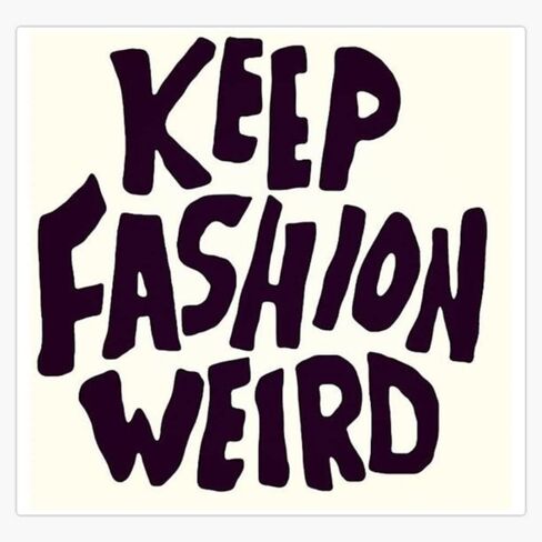 ملصق ممتص للصدمات من الفينيل مطبوع عليه Keep Fashion مقاس 5 بوصات in Kuwait