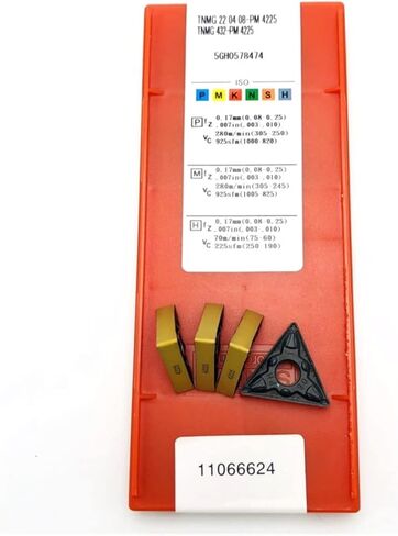 通用 CNC Carbide Insert Cutter TNMG220404 PM 4225 TNMG220408 Indexable End Mills Metal Lathe Tools - 10 Pcs(TNMG220404 PM 4225) in Kuwait