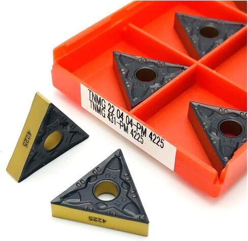 通用 CNC Carbide Insert Cutter TNMG220404 PM 4225 TNMG220408 Indexable End Mills Metal Lathe Tools - 10 Pcs(TNMG220404 PM 4225) in Kuwait