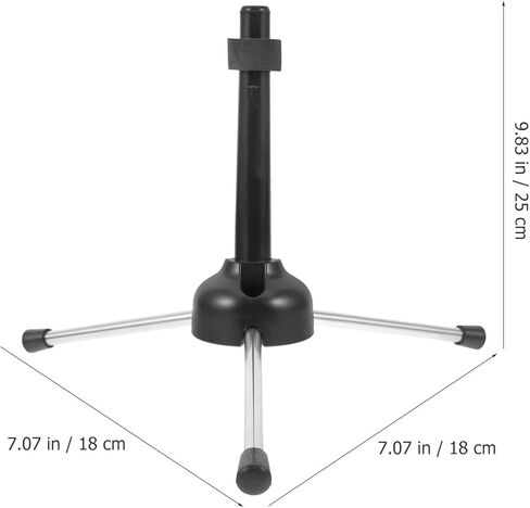 Healeved Portable Foldable Clarinet and Flute Stand, Tripod Holder for Wind Instruments, Lightweight Oboe and Musical Instrument Support with Stable Base for Beginner and Travel Use in Kuwait
