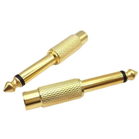 8 قطعة/الوحدة RCA إلى 1/4 "محول القابس ربع بوصة TS 6.35 مللي متر ذكر جاك إلى RCA موصلات أنثى للجيتار كابل مساعد in Kuwait