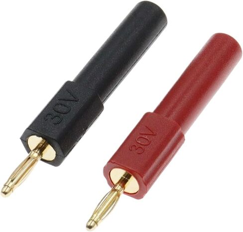 مطلية بالذهب 2 مم ذكر صغير الموز التوصيل إلى 4 مم أنثى جاك موصل محول (DVPEN01-SL، 2PCS) in Kuwait