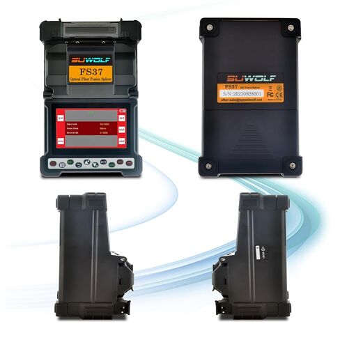 4.3" Touch LCD Screen High Precision Fiber Optic Fusion Splicer Machine for SM, MM, NZ-DS, EDF Fibers with Optical Fiber Cleaver and Automatic Focus Function(FS37A) in Kuwait
