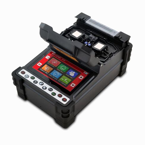 4.3" Touch LCD Screen High Precision Fiber Optic Fusion Splicer Machine for SM, MM, NZ-DS, EDF Fibers with Optical Fiber Cleaver and Automatic Focus Function(FS37A) in Kuwait