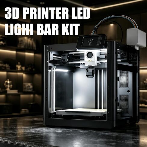 24V Magnetic 42 Cold White LED Light Kit for Flashforge AD5X/AD5M 5M Pro | Aluminum Lighting with Lamp Beads Strip to Chamber Brightness for Flashforge Adventurer 5X 5M Pro Printer Accessories in Kuwait