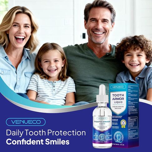Cavity Healing Tooth Armor Liquid: Clinically Strengthen Enamel with Remineralization Drops at-Home Tooth Enamel Repair Stronger Teeth Hydroxyapatite (120ml, Mint) in Kuwait