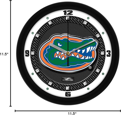 SunTime Florida Gators Wall Clock, Printed Carbon Fiber Team Art, Silent Non-Ticking Quartz Movement, 11.5" in Kuwait