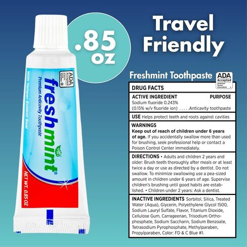 Adult Dental Care Kit, Travel Size Bundle w/Toothbrush with Cover, Toothpaste, and Floss, TSA Compliant Oral Care Kit in Kuwait